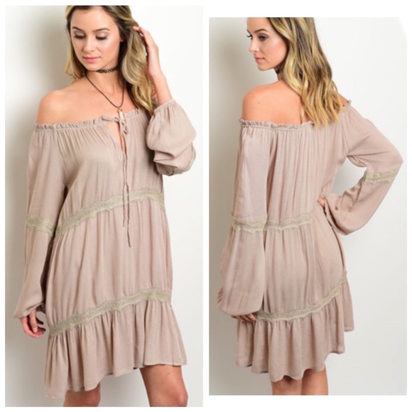 Boutique Dresses & Skirts - New! 💥JAIPUR mocha boho dress